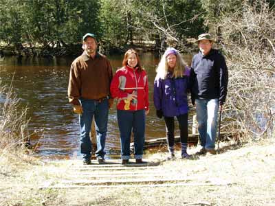 hiking at mason tract